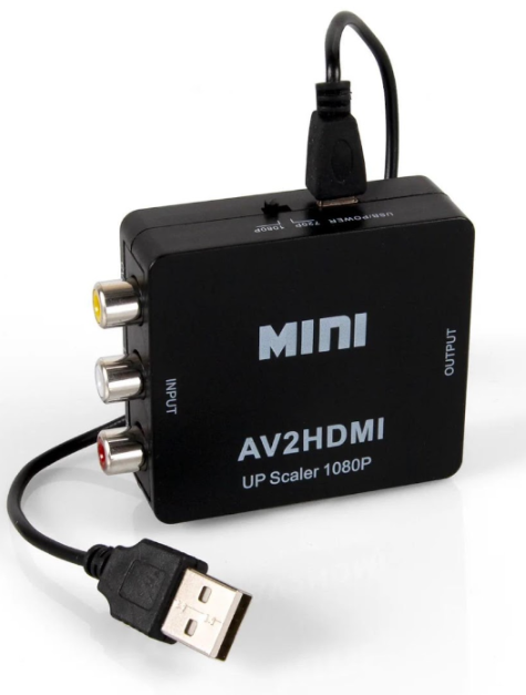 AV to HDMI adapter.